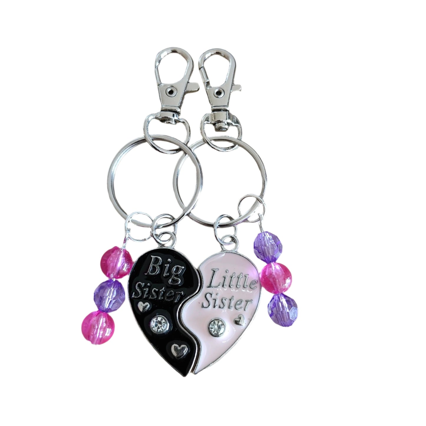 This keychain set allows you and your friend to share a special bond wherever you go. With a unique split heart design, these keychains symbolize your unbreakable friendship. Keep your keys safe in style and remind yourself of the strong connection you have with your best friend.