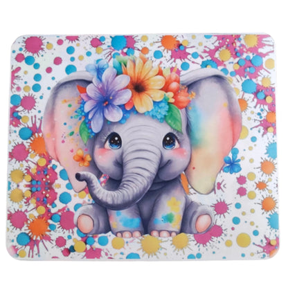 Experience the ultimate comfort and precision with our Ruber mouse pad featuring a charming elephant design. Made with high-quality materials, this mouse pad provides a smooth surface for your mouse to glide on, making your work or gaming experience more enjoyable. Perfect for any animal lover or anyone looking for a unique and functional desk accessory!