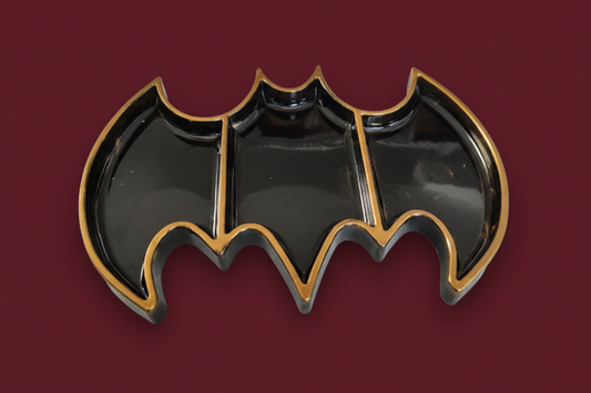 Black and gold bat dish