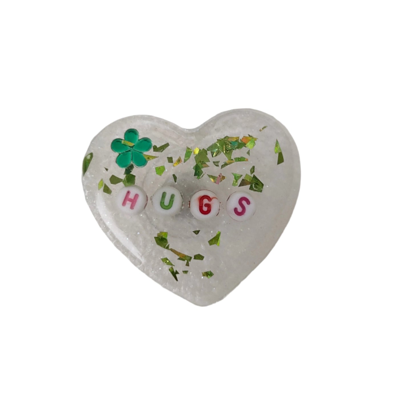 Wear your heart on your sleeve (or anywhere!) with this playful 3D resin heart pin. The silver butterfly clutch adds a touch of whimsy to this lightweight 0.40 oz accessory, measuring 1.75 x 2 in. Show your love with a pinch of quirkiness.