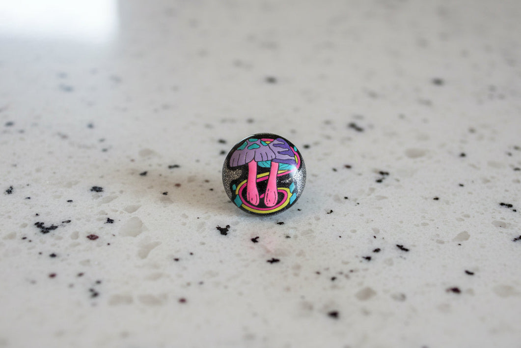 Magnet - Resin mushroom