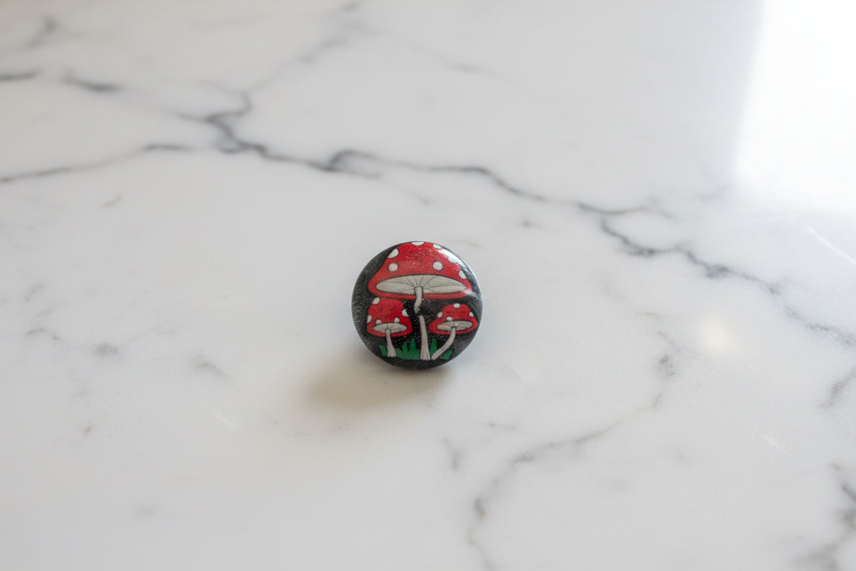 Magnet - Resin mushroom