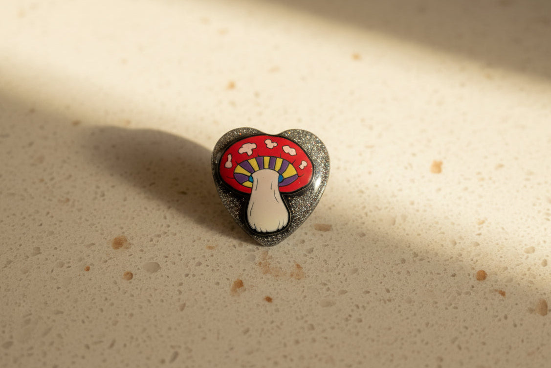 Magnet - Resin mushroom