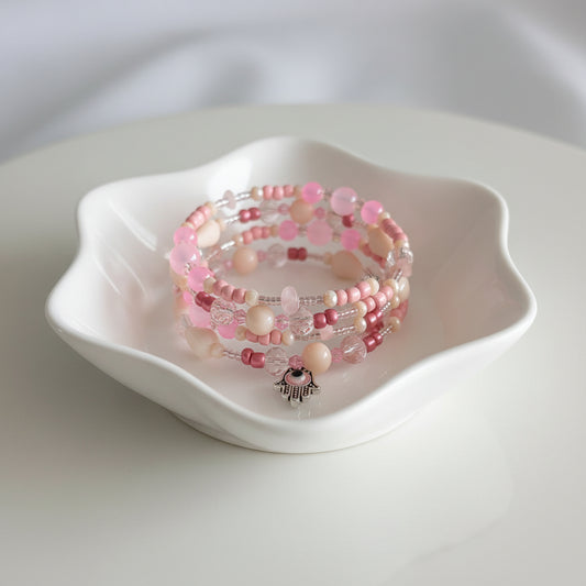 Pink wrap bracelet