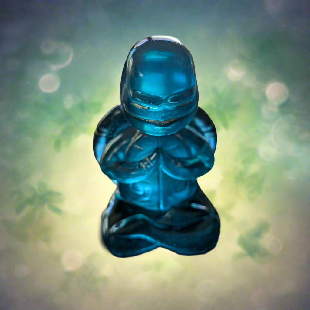Tranquil Trio: Handmade Resin Meditation Turtles