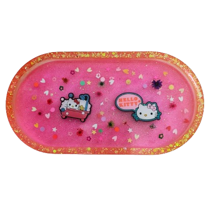 Resin oval trinket dish (Hello Kitty & Friends)