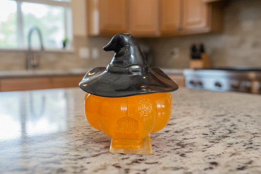 Add a touch of whimsy to your space with this resin pumpkin house trinket. Measuring about 3 by 4 inches and 1.5 inches deep, it’s just the right size to hold tiny treasures or brighten a shelf. The removable hat lid adds playful charm while keeping your keepsakes safe inside. Weighing 11.4 ounces, it’s a delightful little accent ready to inspire smiles all year round.