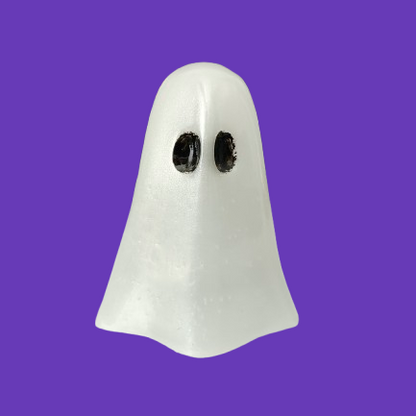 Add a touch of quirky charm to your home with this Knickknack Resin Ghost Trinket! Its detailed resin design gives it a unique and eye-catching finish and is perfect for displaying in any room of the house. Crafted with care, this trinket is sure to add a touch of personality to your home or office.