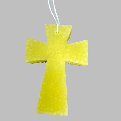 Enhance the ambiance of your vehicle or home with Freshie - Large Cross. This versatile air freshener provides long-lasting freshness while eliminating unwanted odors. Perfect for the car or home, Freshie - Large Cross is a must-have for those looking for a refreshing and inviting atmosphere.