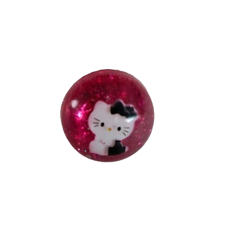 Pin - 3D Hello Kitty resin pin with silver butterfly clutch