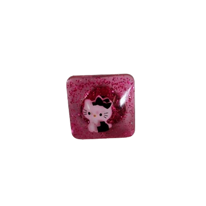 Pin - 3D Hello Kitty resin pin with silver butterfly clutch