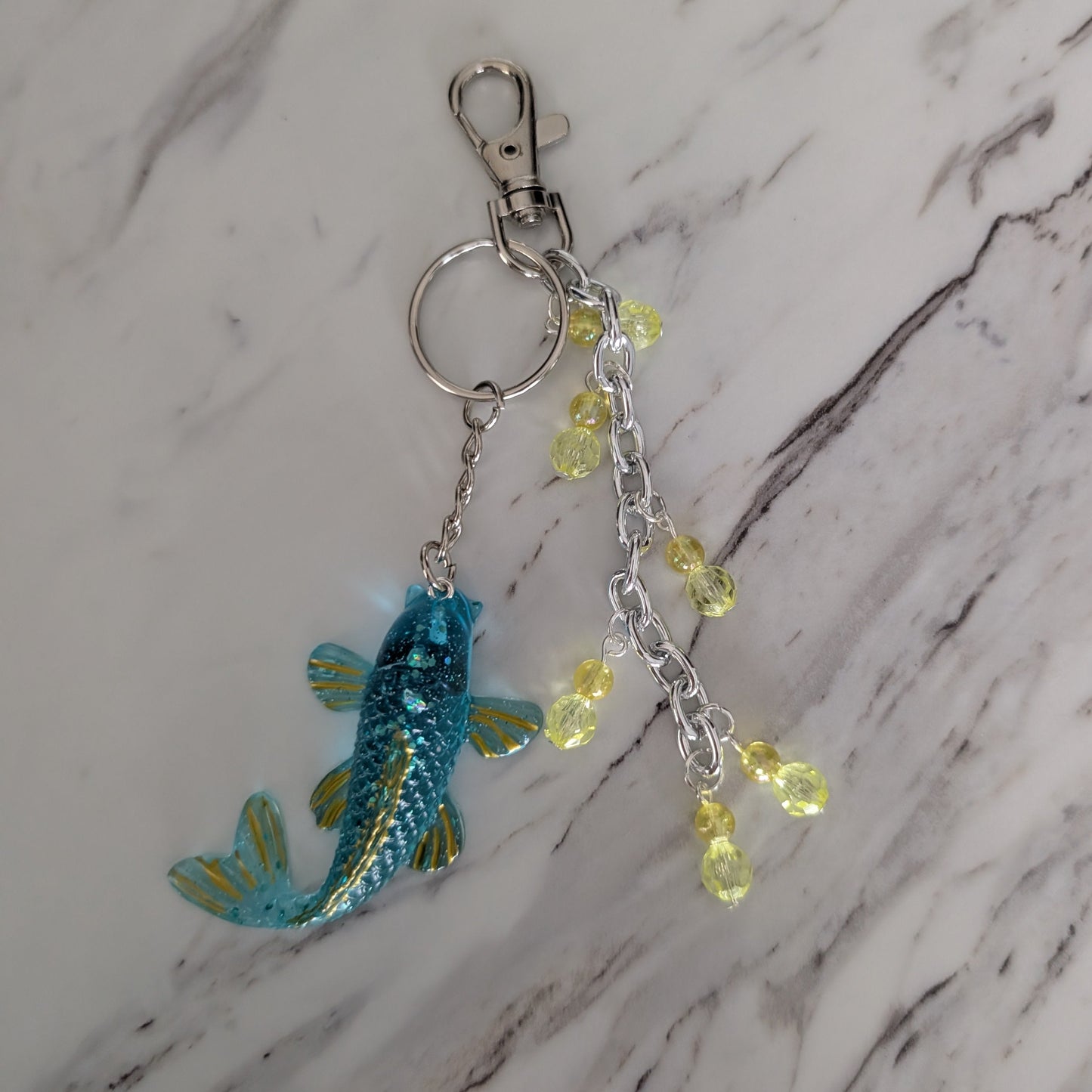Resin fish bag charm