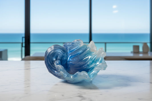 Resin Wave jewelry/trinket dish