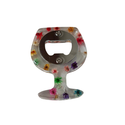 Unlock the joy of drinking with our Knickknack - Resin wine glass shape bottle opener! Made of high-quality resin, this unique bottle opener is not only functional but also adds a touch of elegance to your drinking experience. Perfect for parties, gifts, or personal use. Cheers to convenience and style!