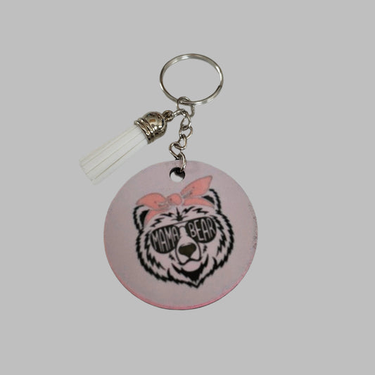 Show your love for Mom with this playful and lightweight keychain! Measuring at 3.75 inches, it's perfect for attaching to keys or bags. The double-sided sublimated design adds a pop of color and personality.

Keychain - Double sided sublimated "Mom"

keychain length is approximately 3.75 in