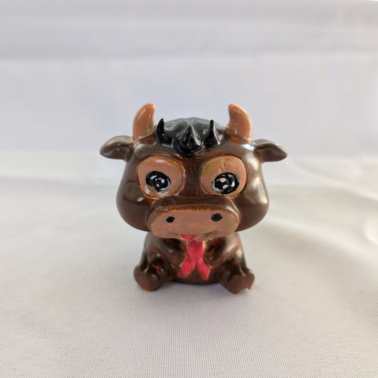 Resin Cow trinket

hand crafted with eco resin, and hand painted with acrylic paints.

Eco Resin feels similar to Ceramic or porcelain: smooth, cool to the touch, and non-plastic.