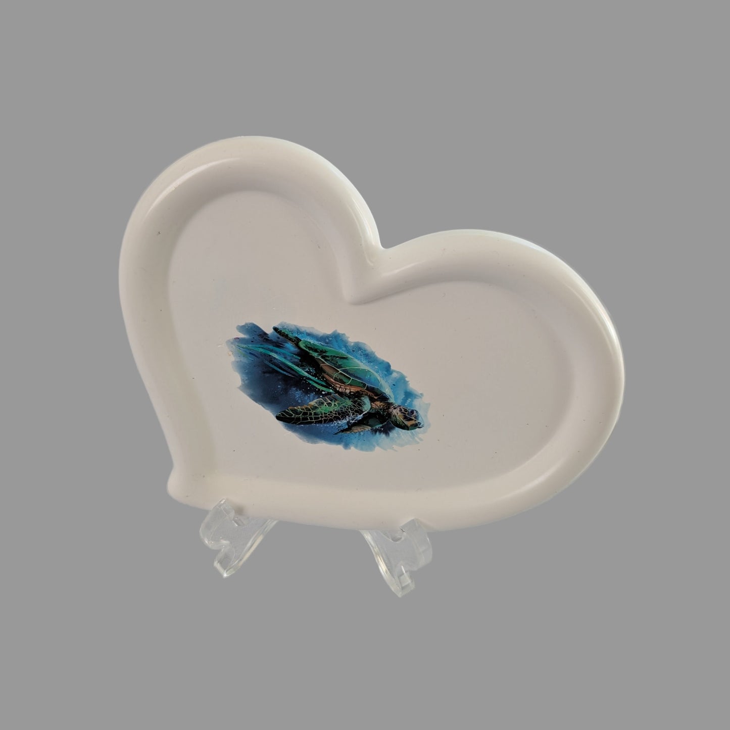 Large irregular resin heart tray