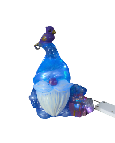 Resin Gnome with bird trinket