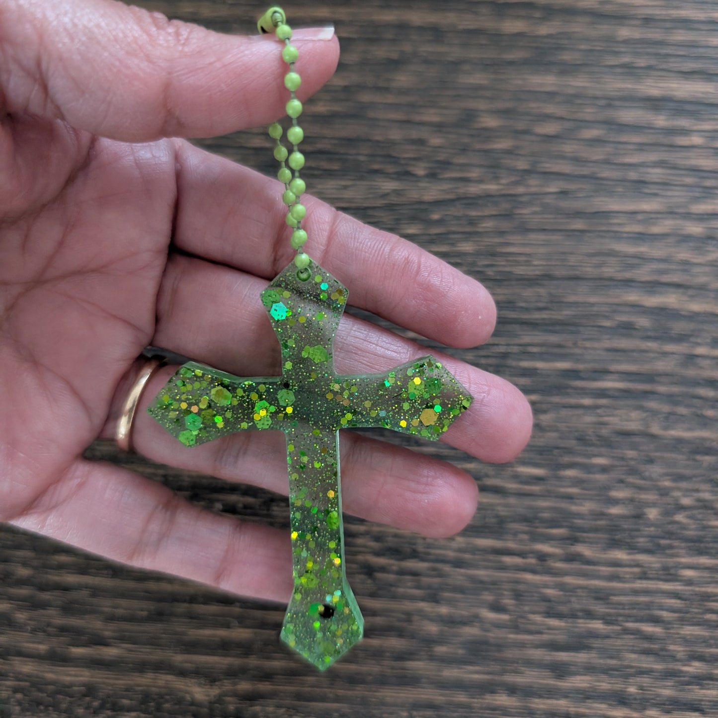 Keychain - Resin Cross