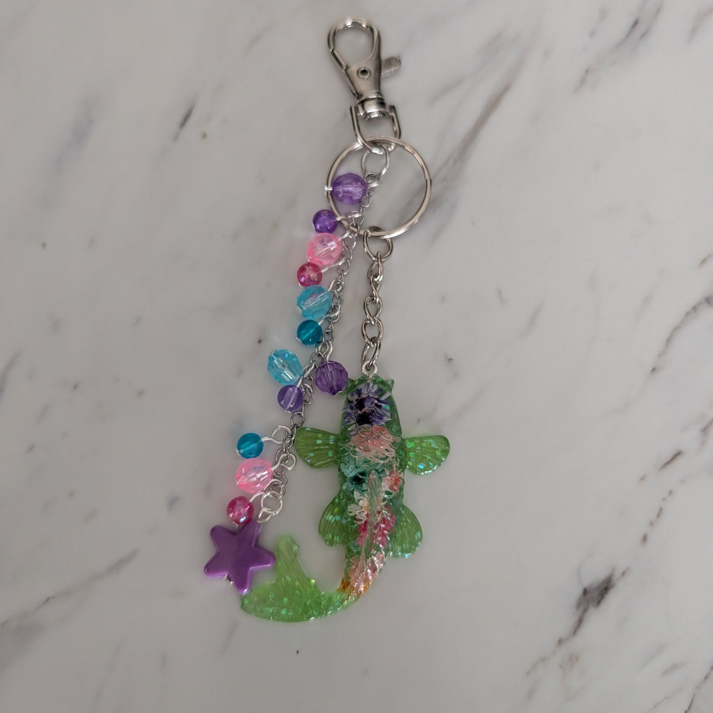 Resin fish bag charm