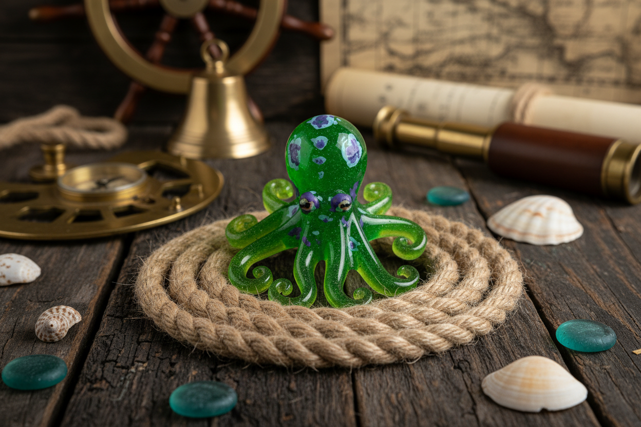 Perk up your decor with this Resin Small Octopus! This whimsical creature is just waiting to liven up your shelves, tables, or windowsills. With eight arms and a charming face, it's sure to be a conversation starter with its unique blend of cute and quirky! Get yours today and add some "squishy" fun to your home!