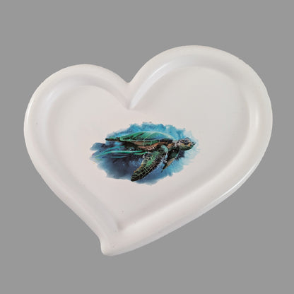 hand crafted with eco resin.

Eco Resin feels similar to Ceramic or porcelain: smooth, cool to the touch, and non-plastic.