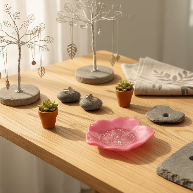 Resin Flower Trinket/Jewelry tray