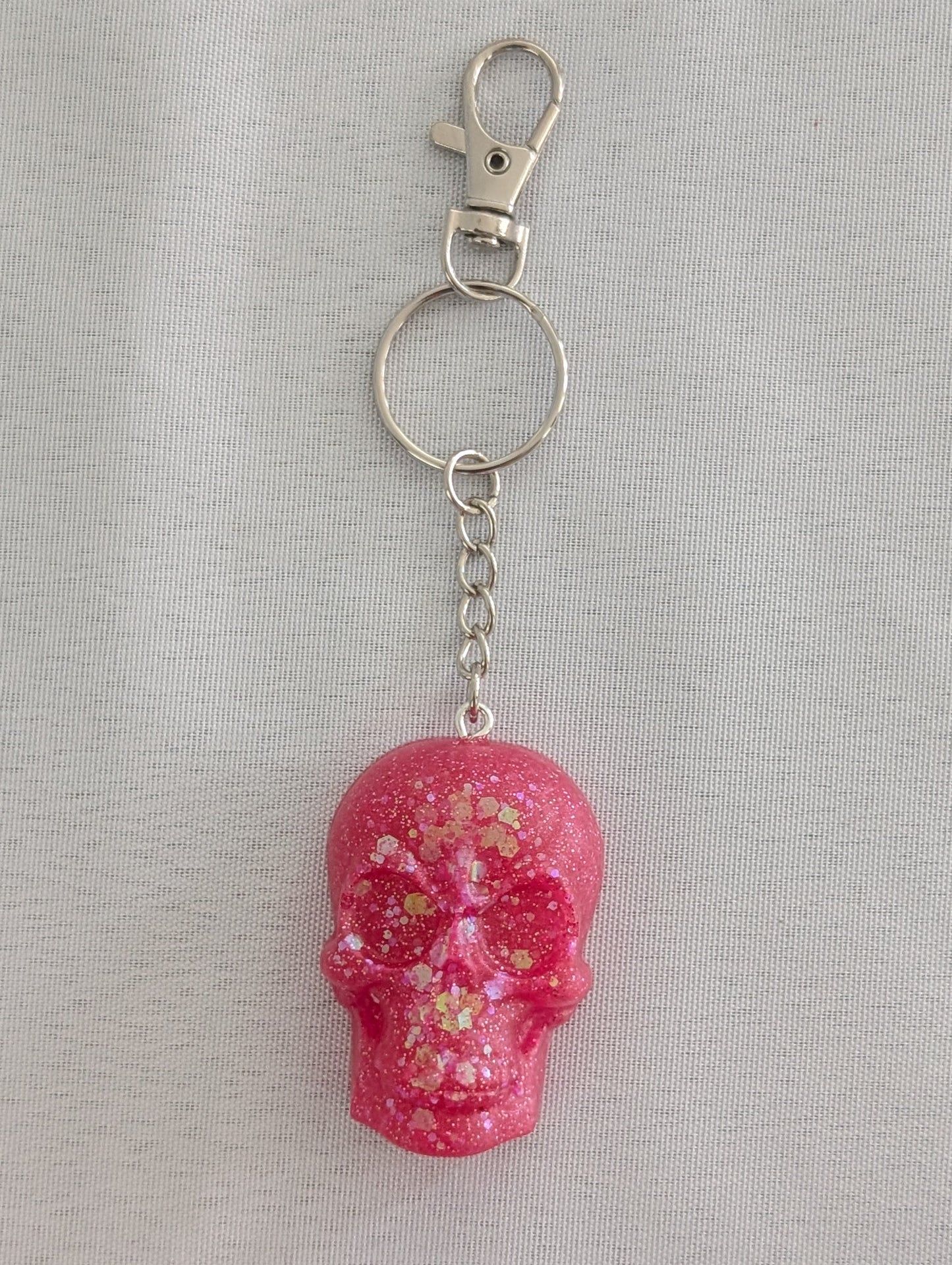Keychain - Resin skull face