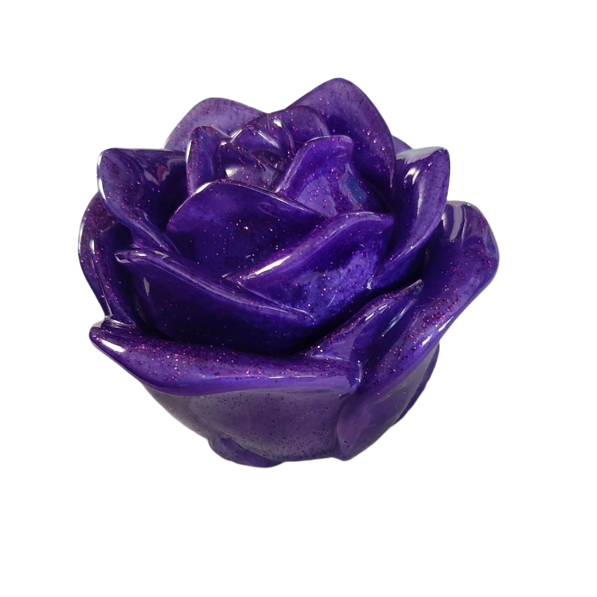 Elevate your space with this charming Knickknack - Resin rose trinket. Its intricate design and delicate details make it the perfect addition to your home decor. Keep your small treasures safe in its lidded compartment. A beautiful and functional piece that adds a touch of elegance to any room.