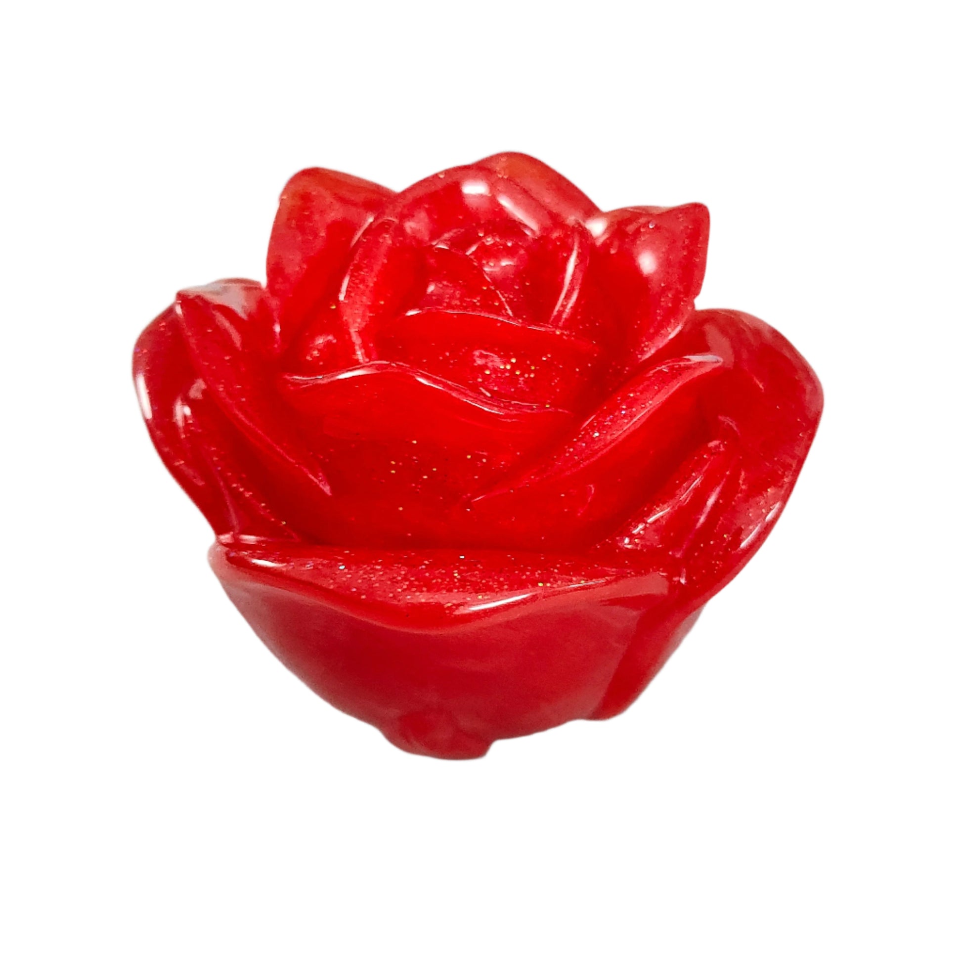 Elevate your space with this charming Knickknack - Resin rose trinket. Its intricate design and delicate details make it the perfect addition to your home decor. Keep your small treasures safe in its lidded compartment. A beautiful and functional piece that adds a touch of elegance to any room.
