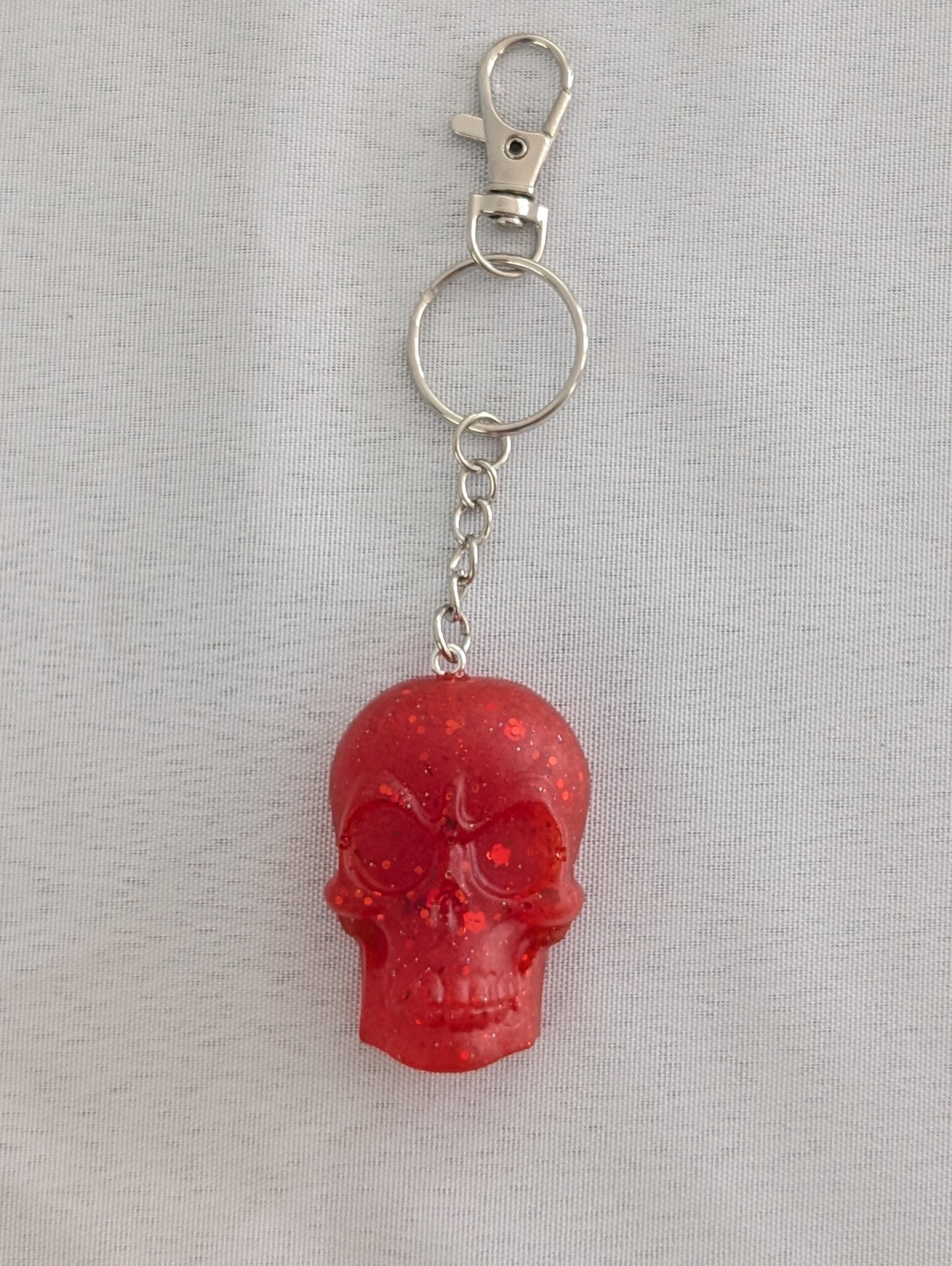 Keychain - Resin skull face