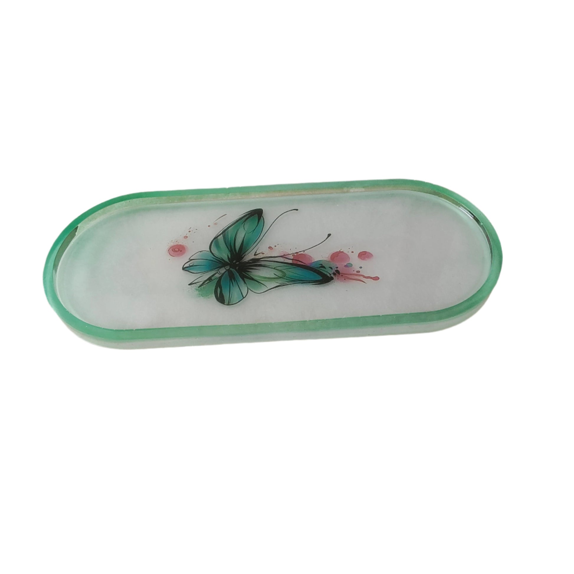 This Knickknack - Resin X Large oval trinket dish is the perfect addition to any home. Its unique design and high-quality resin material make it both practical and visually appealing. Keep your small items organized and add a touch of elegance to your space with this beautiful dish.