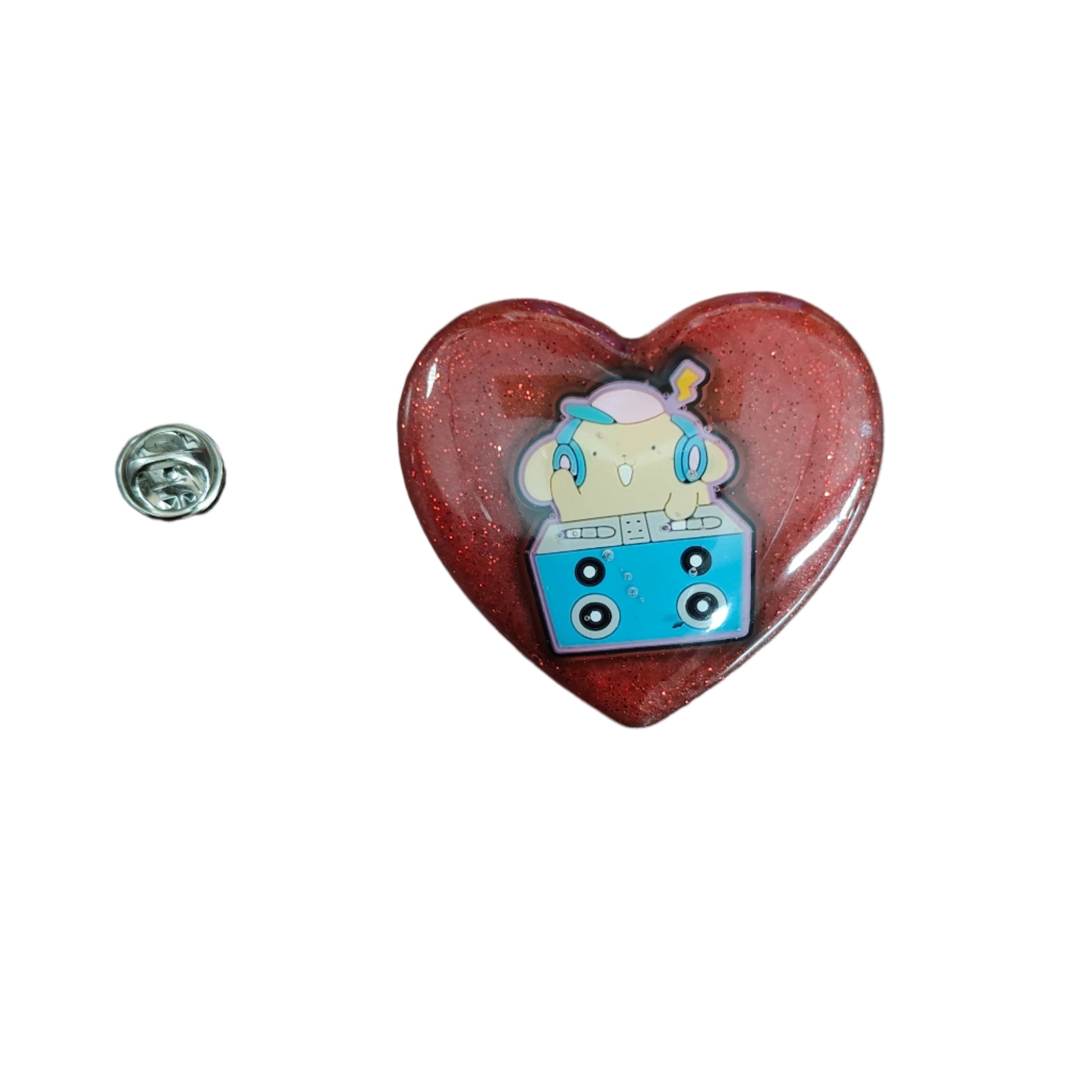 Show off your love for pomppompurin with this 3D resin pin! Attach it to your bag or jacket with the silver butterfly clutch for a cute and unique touch. The perfect accessory for any fan of this lovable character.