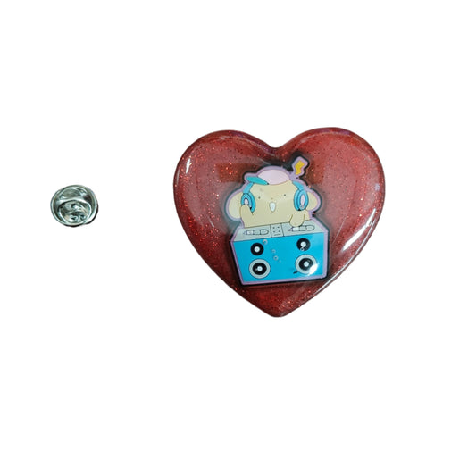 Show off your love for pomppompurin with this 3D resin pin! Attach it to your bag or jacket with the silver butterfly clutch for a cute and unique touch. The perfect accessory for any fan of this lovable character.