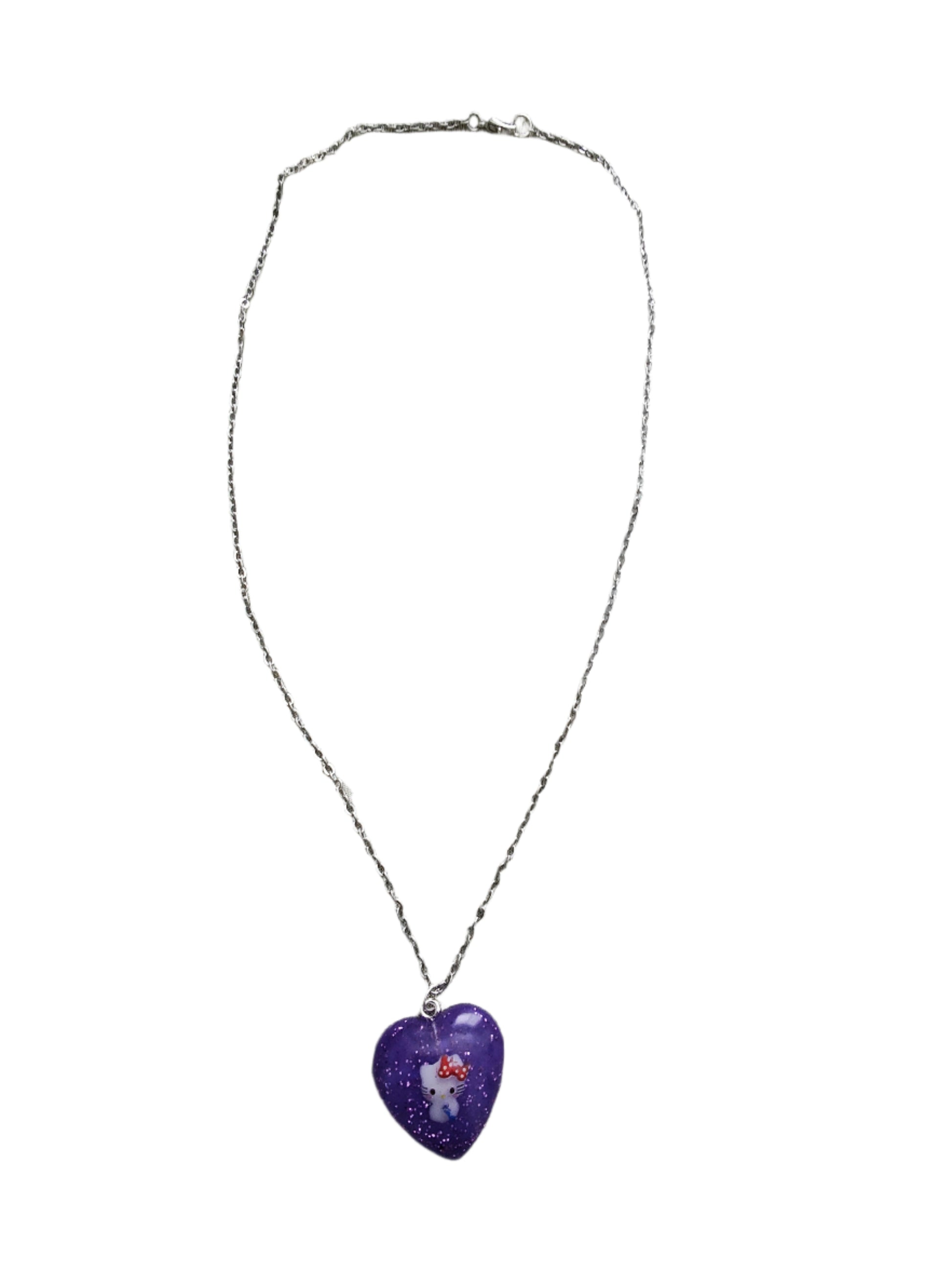 Elevate your accessory game with this stainless steel link cable chain necklace featuring a vibrant hello kitty character pendant. At 18.5 inches, it's the perfect length for everyday wear. Let this charming necklace add a touch of fun to your outfit and showcase your love for this beloved character.