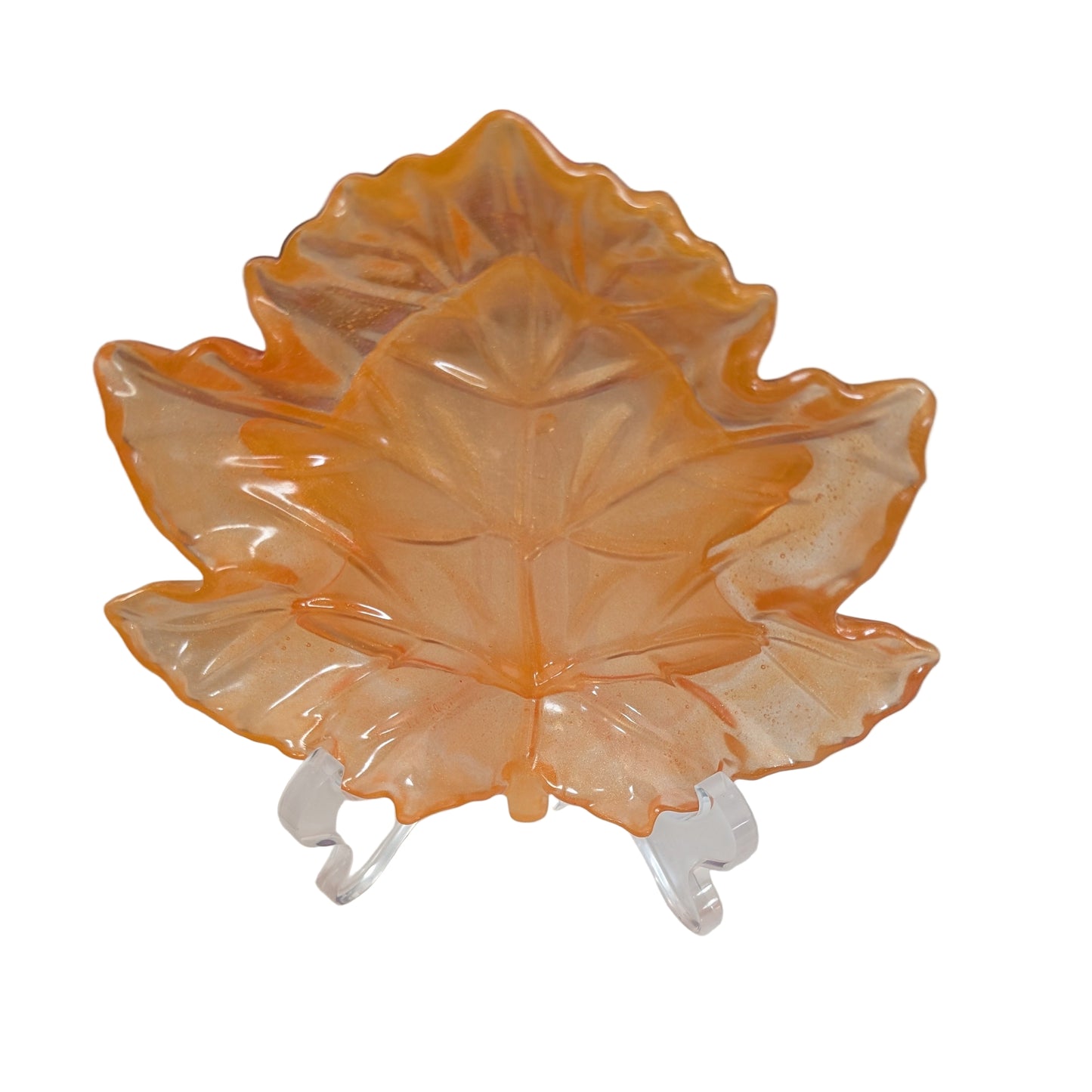 Elevate your space with the Knickknack Resin Maple Leaf Trinket Tray. Crafted with care, its vibrant maple leaf design adds a touch of nature-inspired charm while keeping your small essentials organized. Perfect for keys, jewelry, or coins, this tray combines functionality with seasonal style, making it a must-have accent for any room.