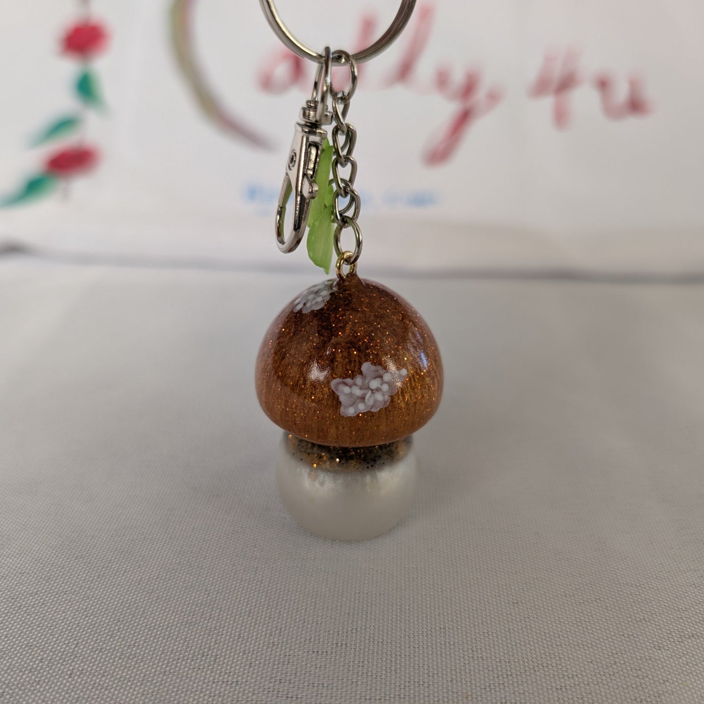 Keychain - Resin mushroom B