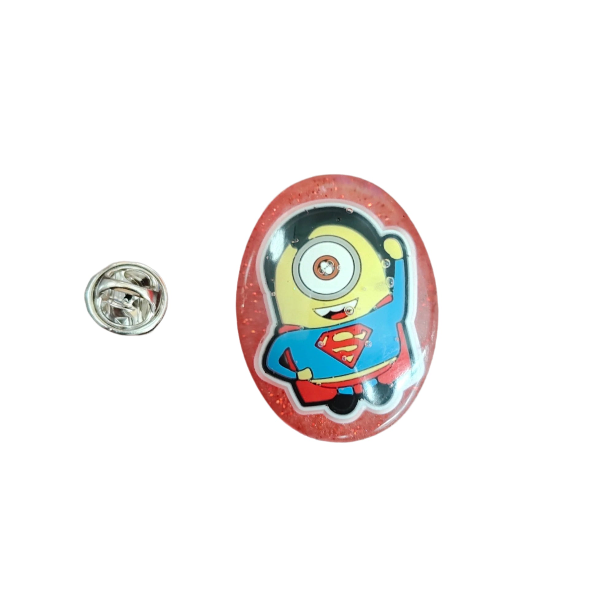 Unleash your inner child with our adorable 3D resin minions pin! This pin features a silver butterfly clutch for secure fastening. Show off your fun side and add a pop of color to any outfit. Perfect for any pin collector or lover of all things cute!