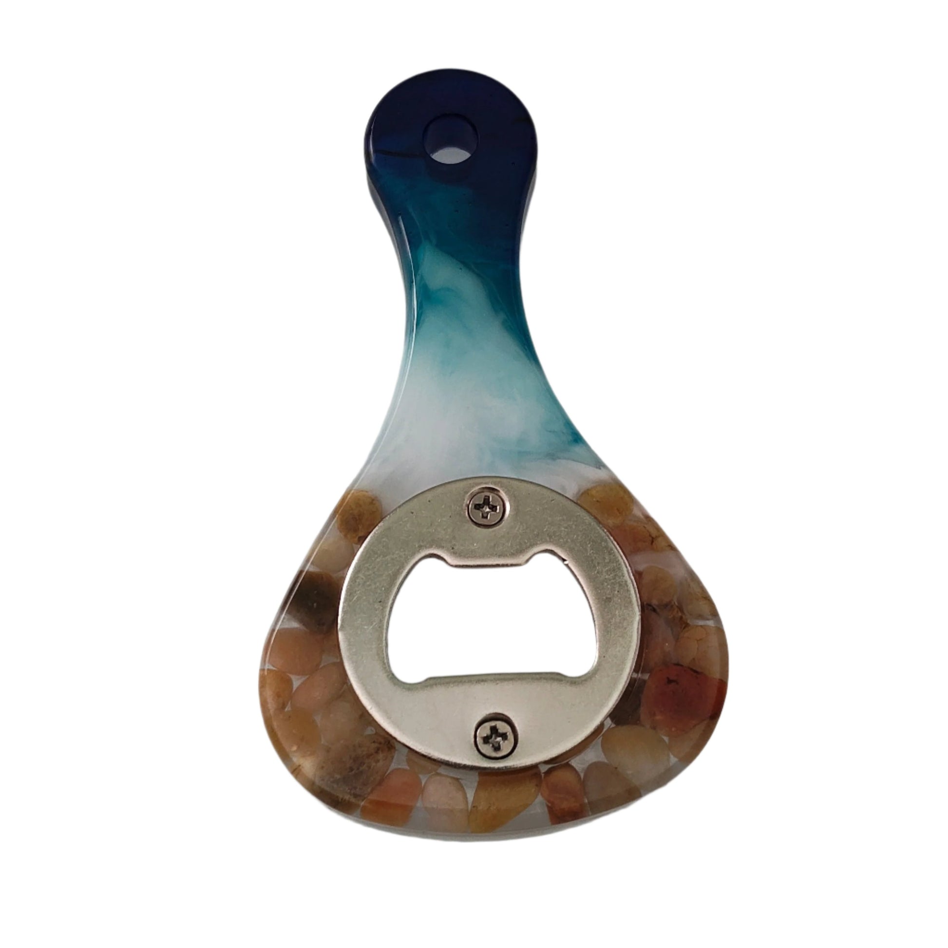 Effortlessly open bottles with the Knickknack Resin Bottle Opener! Made of durable resin, this bottle opener not only looks stylish but also provides a sturdy grip for easy opening. Enjoy the convenience and aesthetic appeal of this must-have kitchen tool.