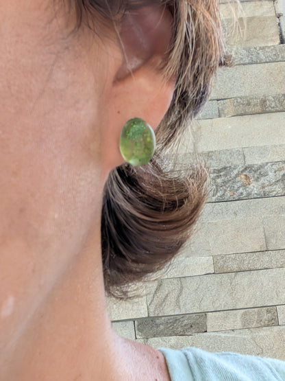 These earrings feature a sleek and modern design, adding a touch of sophistication to your style. Made with high-quality resin, they are lightweight and comfortable to wear all day long.