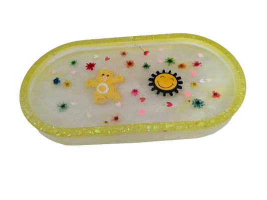Resin oval trinket dish (Care Bears)