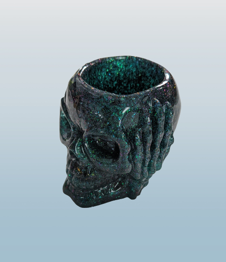 The "Three Wise Skulls" Gothic Trinket Dish Collection