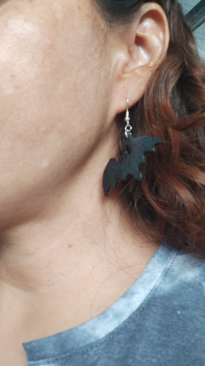 Earrings - Resin bats on hook