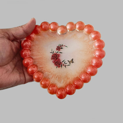 Knickknack - Resin heart trinket tray