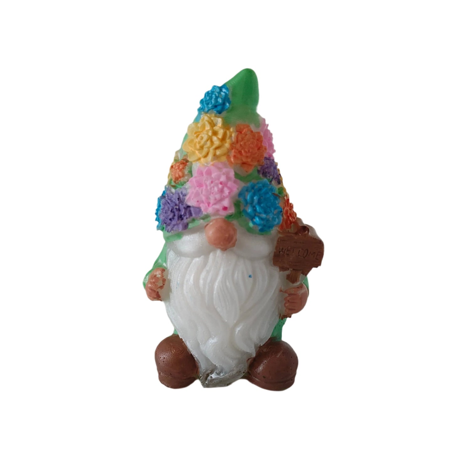 Knickknack - Resin Gnome with flower hat