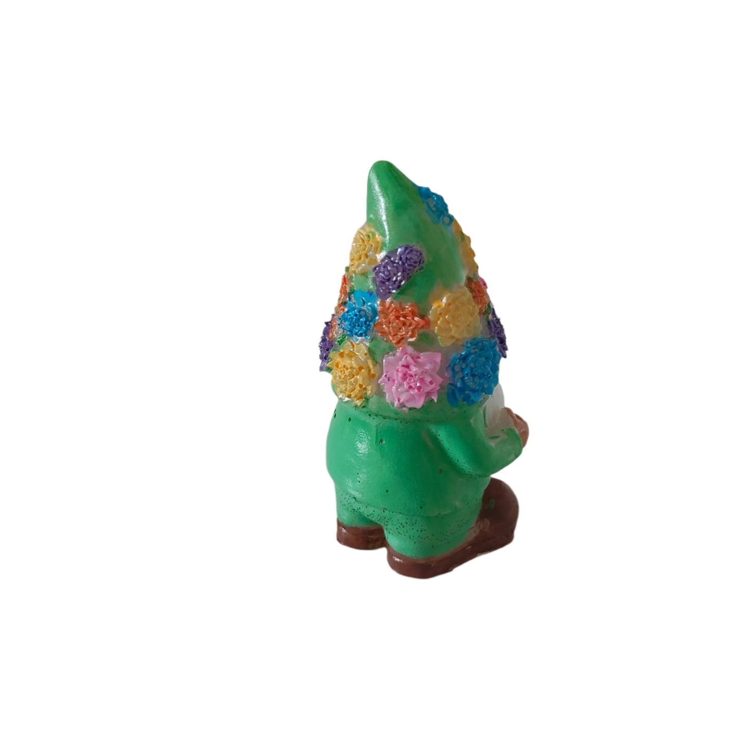 Knickknack - Resin Gnome with flower hat