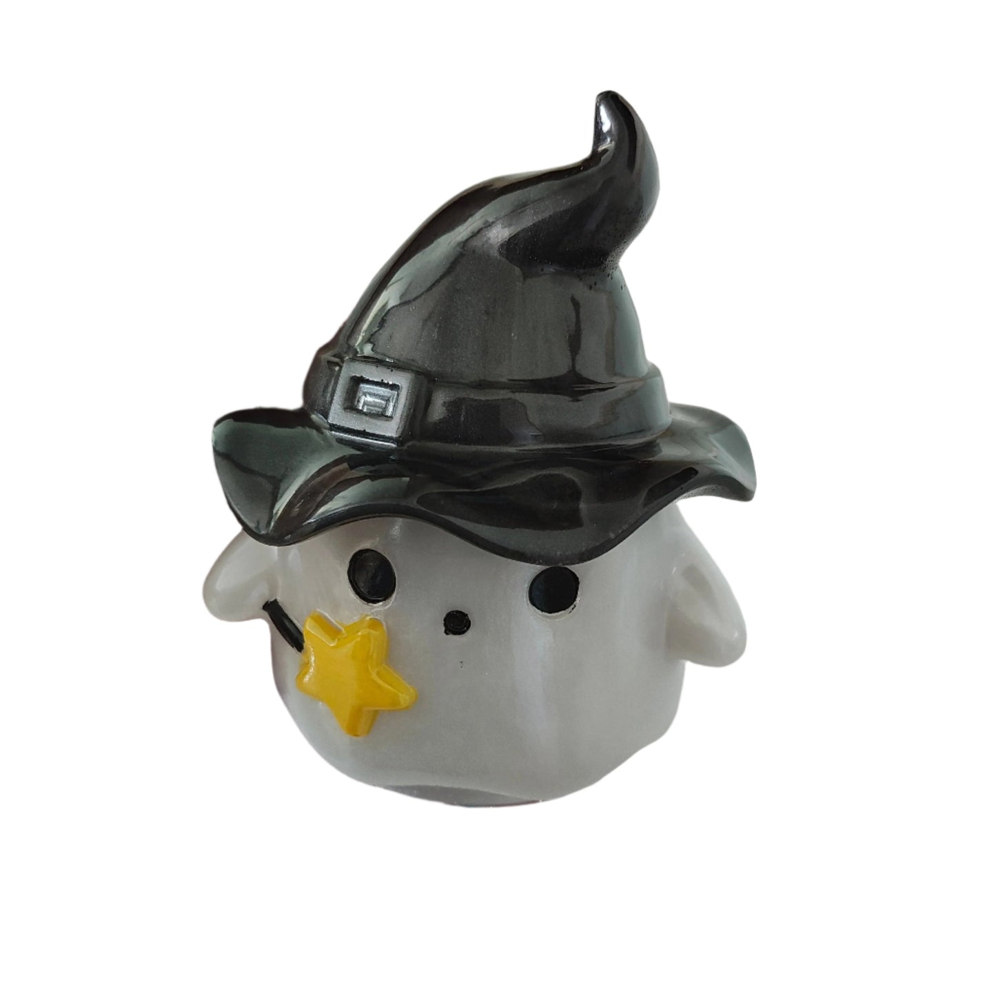 Knickknack - Resin ghost trinket with hat lid