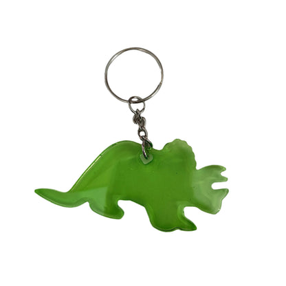 Keychain - Triceratops resin dinosaur