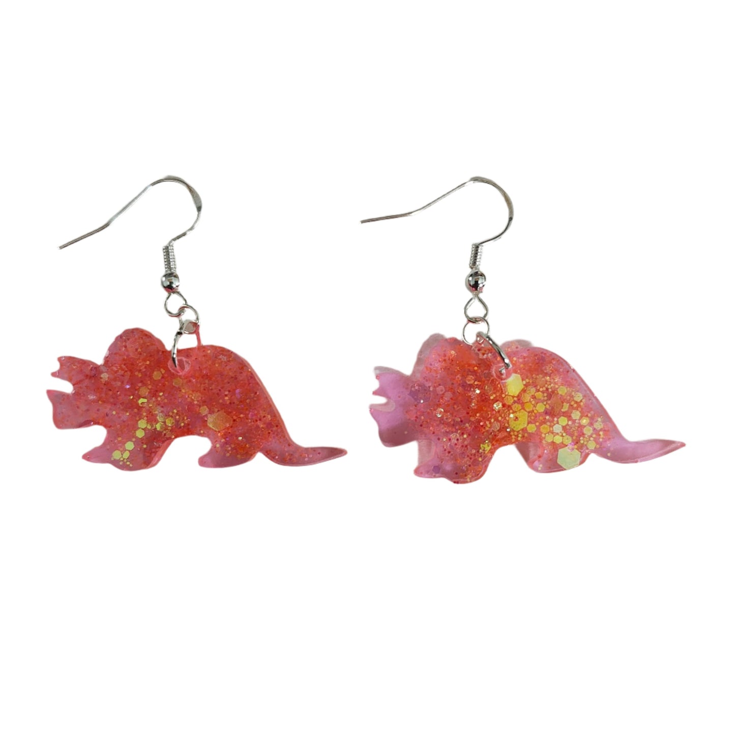 Earrings - Resin dinosaur on hook