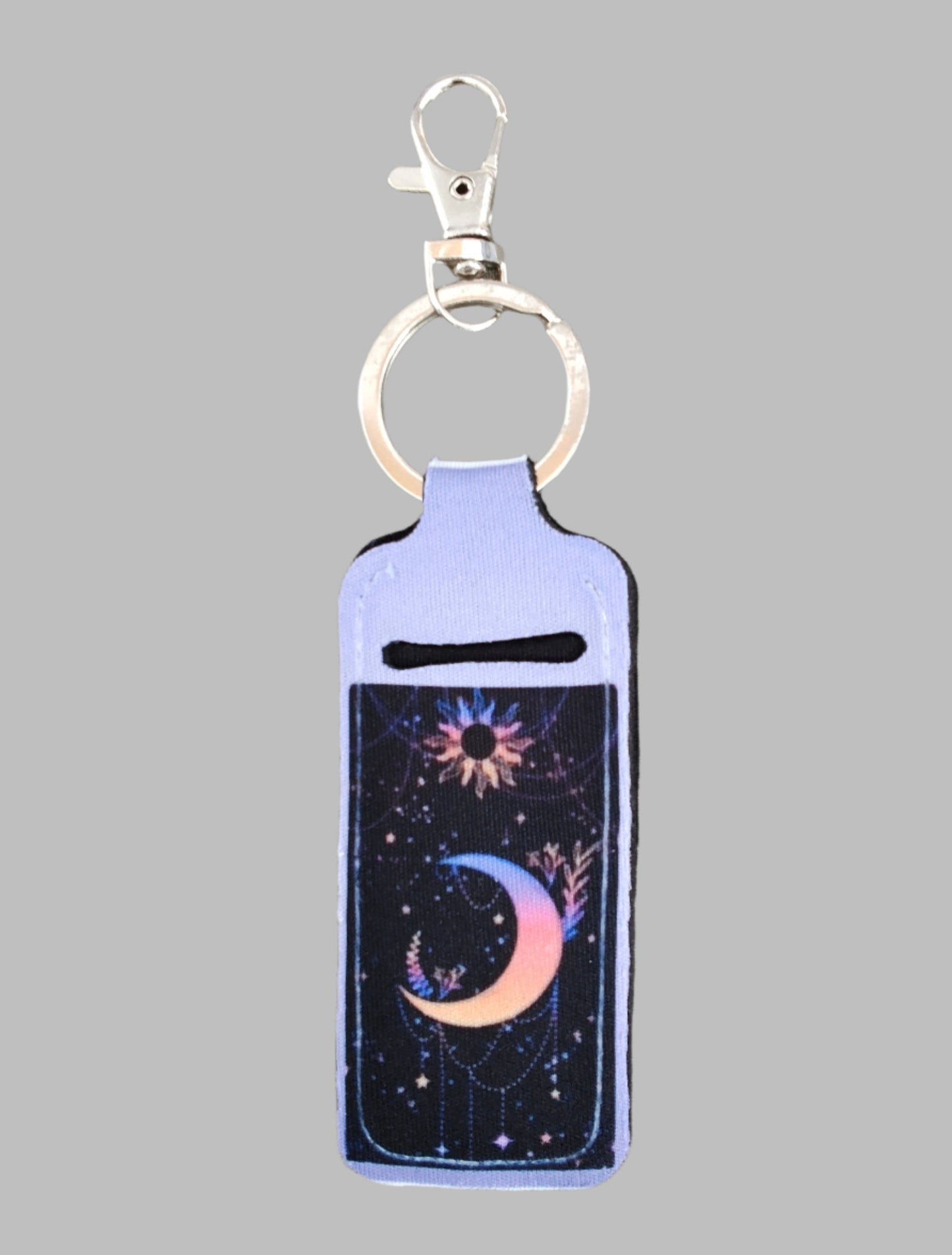 Keychain - Sublimated lipstick holder (sun moon image)